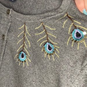 Peacock Feather Cardigan